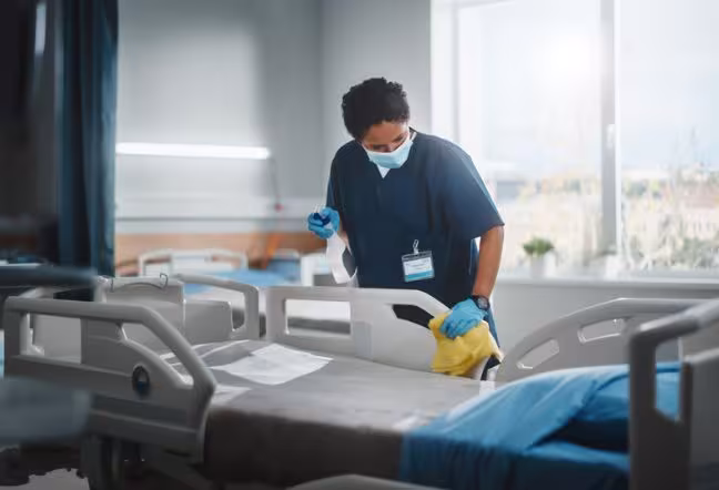 person net to hospital bed