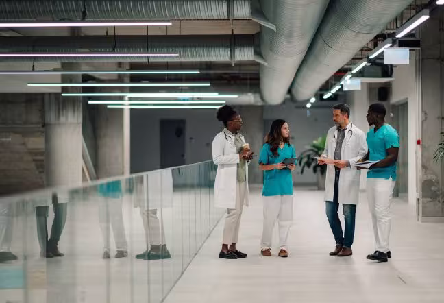 doctors and nurces discussing